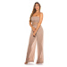 Sexy KouCla Off-Shoulder Jumpsuit semi-transparent CORAL