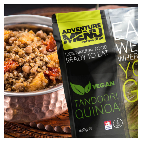Adventure menu tandoori quinoa vegan