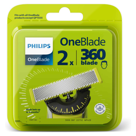 Philips Výmenné čepele OneBlade QP420/50 360