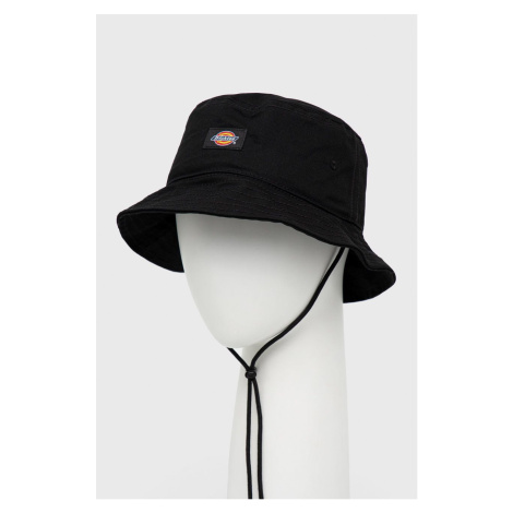 Bavlnený klobúk Dickies DK0A4XXSBLK-BLACK, čierna farba, bavlnený