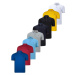 SET OF EIGHT T8586 DEWBERRY MEN'S T-SHIRT-BLACK-WHITE-NAVY-BURGUNDY-GREY-LIGHT BLUE-YELLOW-SAKS