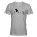 Pánské tričko pre milovníkov zvierat -  Jack Russell teriér tep
