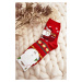 Women's socks with Santa Claus Red