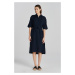 ŠATY GANT REL LINEN SS SHIRT DRESS EVENING BLUE