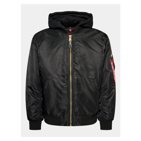 Alpha Industries Bundy bomber Ma-1 ZH Back Emb 138105 Čierna Regular Fit