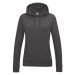 Just Hoods Dámska mikina s kapucňou JH001F Charcoal -Heather