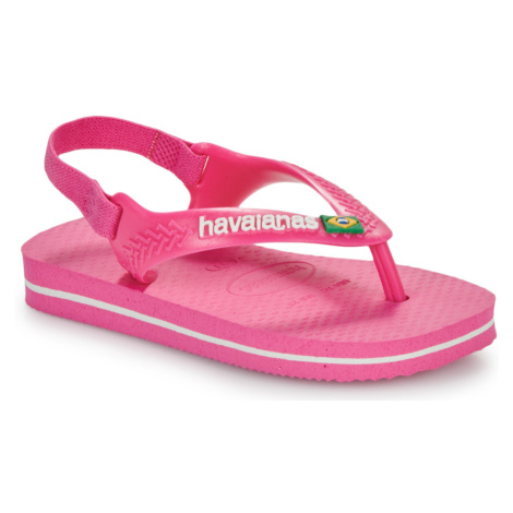 Havaianas  BABY BRASIL LOGO II  Žabky Ružová