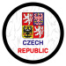 Hokejové reprezentácie puk Czech republic logo white