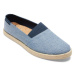 Quiksilver ESPADRILLED Pánska slip-on obuv, modrá, veľkosť 45