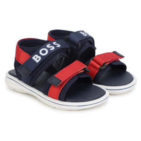 Detské sandále BOSS tmavomodrá farba Hugo Boss