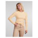 Yellow Women's Striped Basic Long Sleeve T-Shirt Pieces Hand - Women's