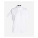 Košeľa Karl Lagerfeld Ss Embroidered Shirt Biela