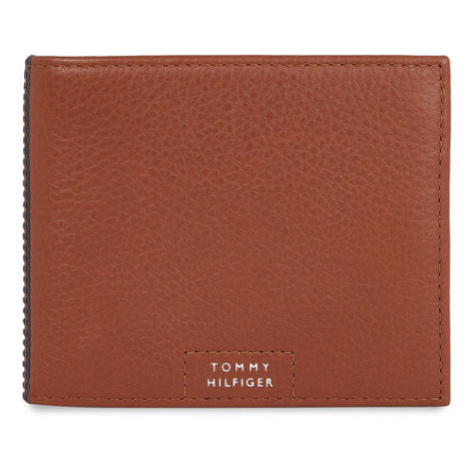 Tommy Hilfiger Veľká pánska peňaženka Th Prem Leather Flap & Coin AM0AM12189 Hnedá
