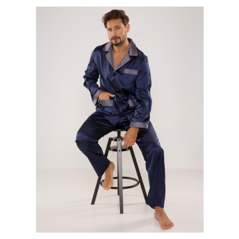 Pánské saténové pyžamo model 11329360 - De Lafense