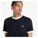 FRED PERRY Taped Ringer T-shirt Black