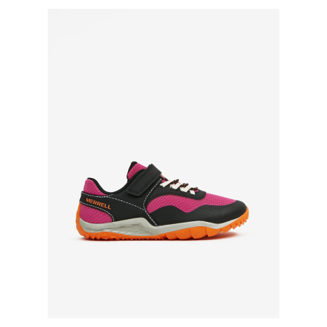 Black & Pink Girly Sneakers Merrell Trail Glove 7 A/C - Girls