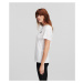 Tričko Karl Lagerfeld Ikonik 2.0 Glitter T-Shirt Biela