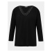 Čierny sveter s krajkou Jacqueline de Yong Choice