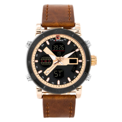 Pánske hodinky NAVIFORCE - NF9132 (zn073d) - brown/rose