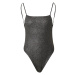 Calvin Klein Swimwear Jednodielne plavky  čierna melírovaná