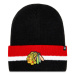 47 Brand Čiapka NHL Chicago Blackhawks Split Cuff 47 H-SPLCC04ACE-BKA Čierna