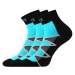 Voxx Monsa Unisex športové ponožky - 3 páry BM000000835900105684 čierna/tyrkys