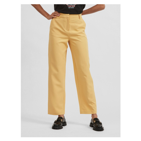 Yellow trousers VILA Britt - Women