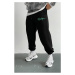 84184 Dewberry 3 Thread Mens Sweatpants-BLACK-GREEN