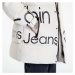 CALVIN KLEIN JEANS Bold Disrupted Logo Jacket Beige