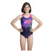 Speedo digital allover splashback girls black/flare pink