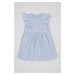 DEFACTO Baby Girl Striped Sleeveless Linen Look Dress