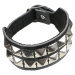 náramok unisex - vegan - BLACK & METAL - BWZ-677