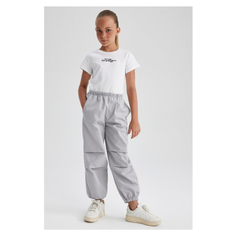 DEFACTO Girl's Parachute Cotton Trousers