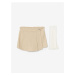 LC Waikiki LCW baby Beige Elastic Waist Baby Girl Shorts Skirt and Tights 2-Piece Set