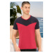 T8591 DEWBERRY MENS T-SHIRT-PLAIN BURGUNDY