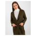 Dlhší khaki kabát Merve s teddy efektom TW-PL-BI-5220.63-khaki