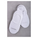 Dámske biele balerínkové ponožky Footie Mid-Cut Rib - dvojbalenie