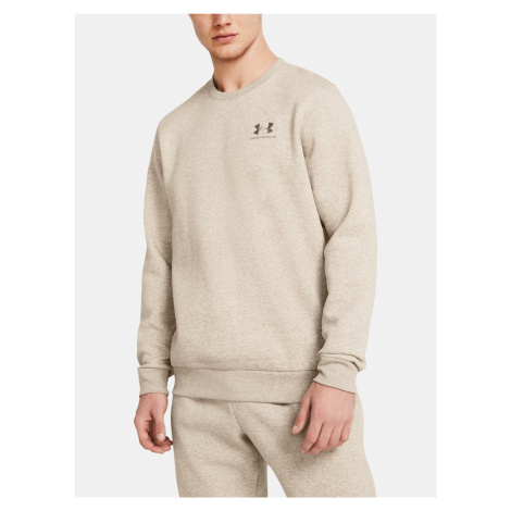 Svetlo hnedá mikina Under Armour UA Essential Fleece Crew