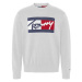 Tommy Jeans Sveter - TJM BRANDED SWEATER sivý