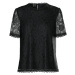 Pieces Dámske tričko PCOLLINE Regular Fit 17148711 Black XXL