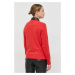 Bavlnená mikina BOSS dámska,červená farba,s potlačou,50468357