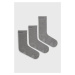 Ponožky Skechers (3-pak) šedá farba