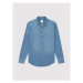 American Eagle džínsová košeľa 015-0153-2182 Modrá Slim Fit