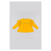 Detské tričko s dlhým rukávom zippy žltá farba,