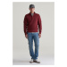 MIKINA GANT SACKER RIB HALF ZIP WINE RED