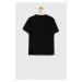 Detské bavlnené tričko adidas U BL čierna farba, s potlačou