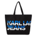 KARL LAGERFELD JEANS Shopper  modrá / čierna / biela