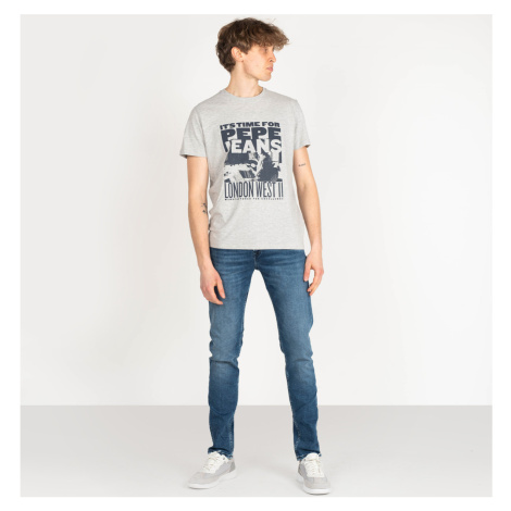Pepe jeans  PM205895DH74 | Hatch Regular  Nohavice päťvreckové Modrá