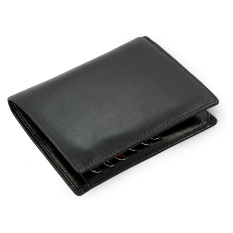Černá pánská kožená dokladová peněženka 514-2210-60 Arwel