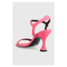Kožené sandále Patrizia Pepe ružová farba, 8X0057 L011 M443